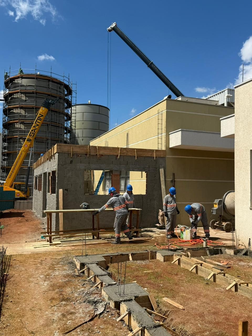Execução de obra industrial